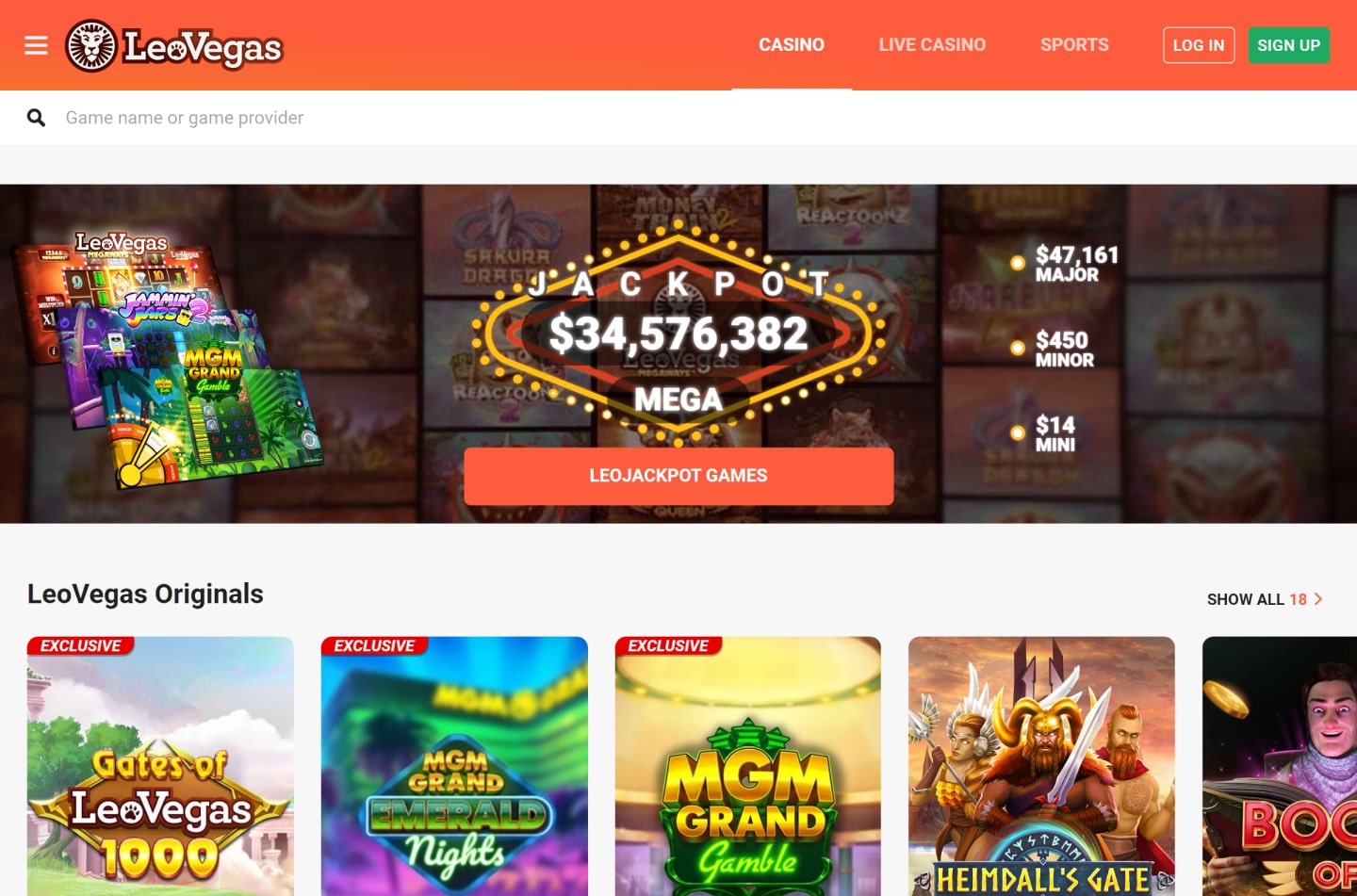 LeoVegas casino